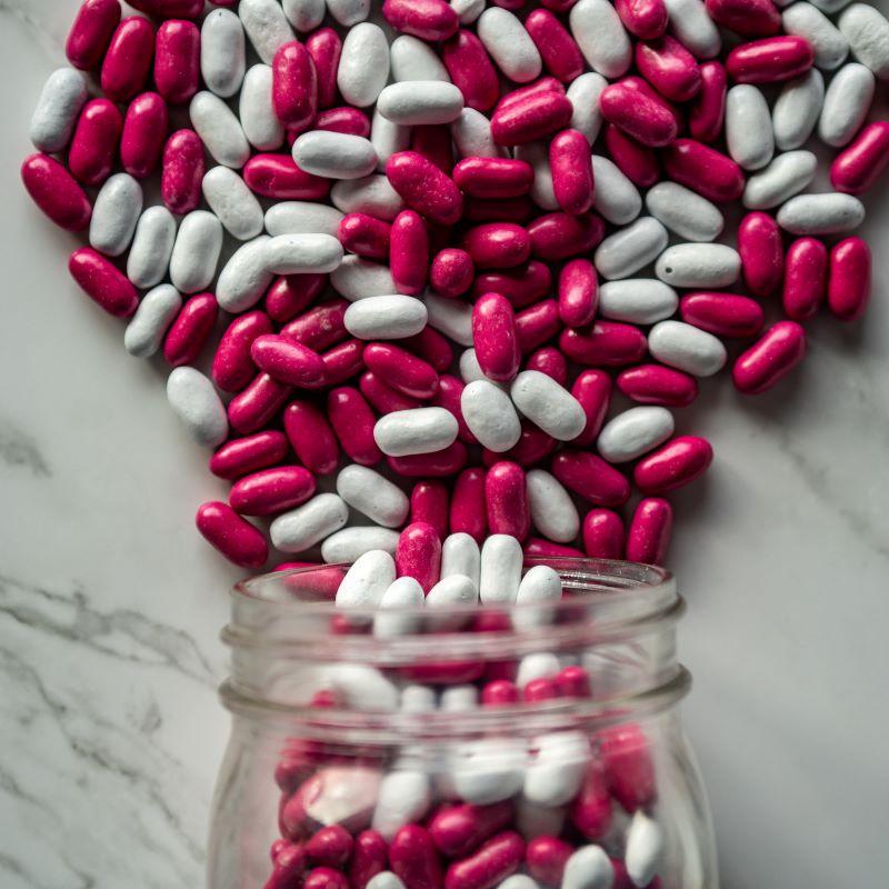 Good & Plenty® 14oz. A classic treat! These pink and white candy-coated pieces are filled with smooth black licorice that’ll make your taste buds dance. Whether you’re a licorice lover or just in the mood for something unique, Good & Plenty® never disappoints! $7.00 USD