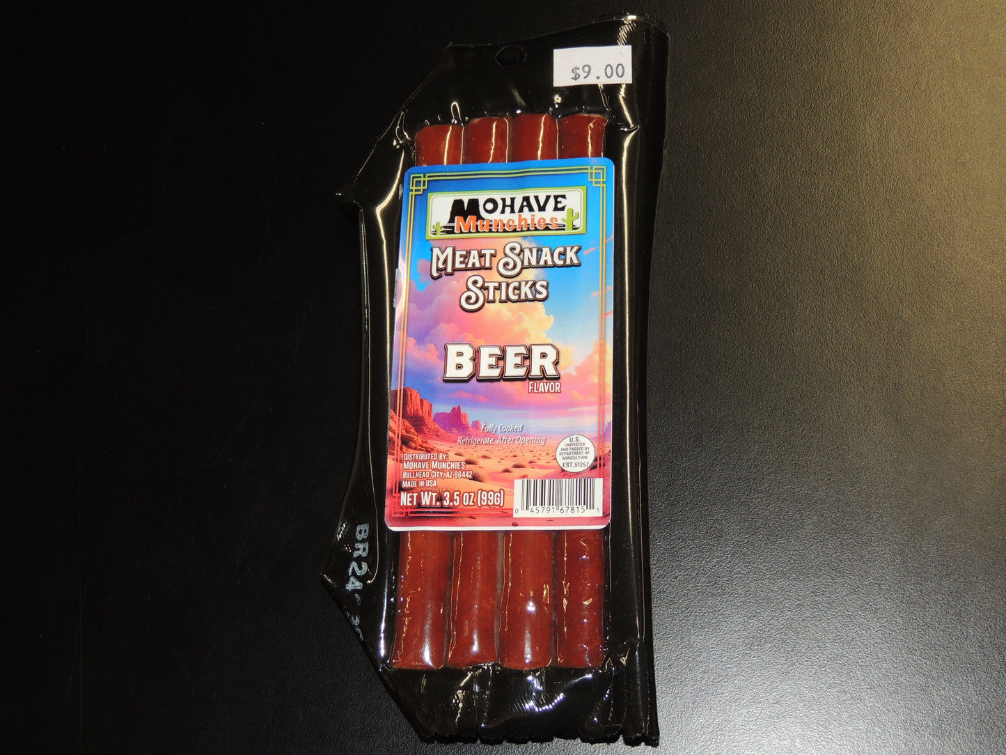 Beer Flavored Meat Snack Sticks - 3.5oz. A Bold & Savory Snack Experience! Our Beer-Flavored Meat Snack Sticks are the perfect blend of rich, savory meat and the bold, hoppy flavor of beer! $9.00 USD