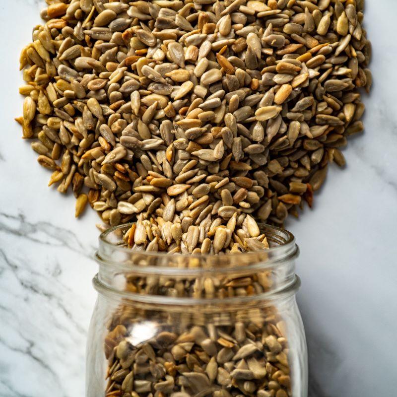 R & S hulled sunflower seeds 14oz. Our Hulled Sunflower Seeds are oil roasted and salted in-house for the best taste and quality. $5.79 USD