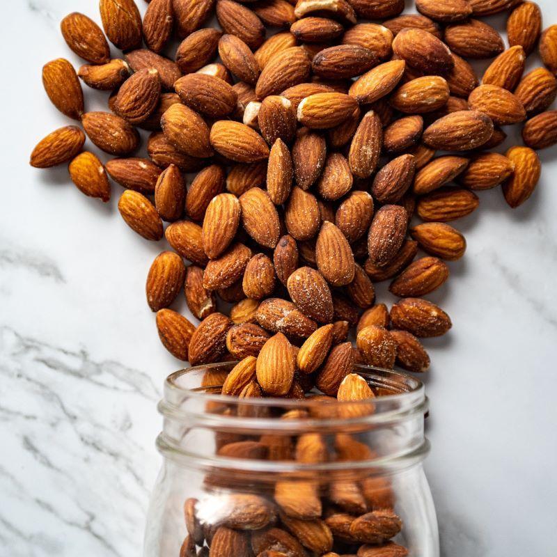 Roasted & Salted Almonds 14oz. We roast and salt all of our almonds in-house to ensure the freshest, most delicious flavor in every bite. $9.00 USD