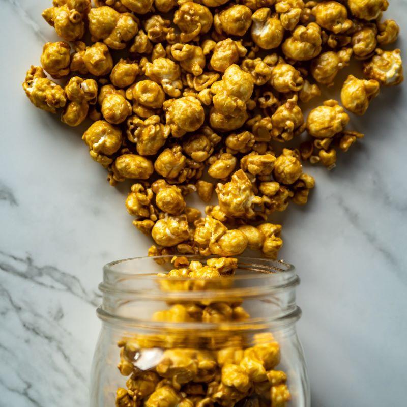 caramel corn 8oz. Our Gourmet Caramel Corn is the ultimate treat for anyone with a sweet tooth! With its perfectly crunchy texture and rich caramel coating, you won’t be able to put the bag down. $5.00 USD