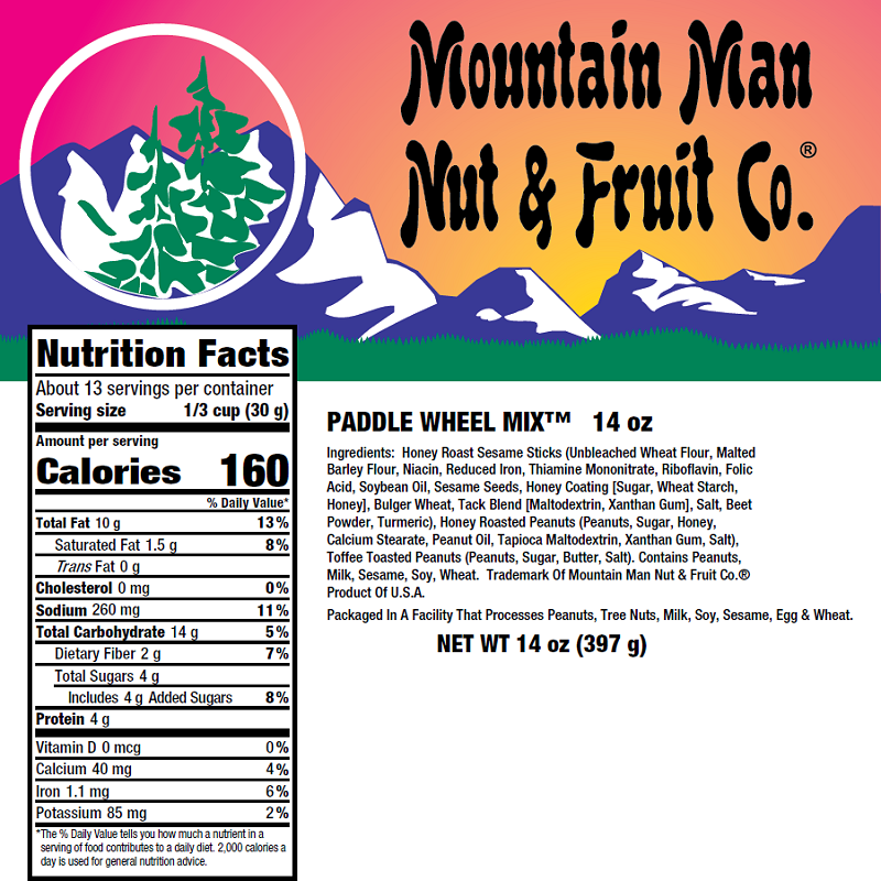 4200 Paddle Wheel Mix 14oz Label