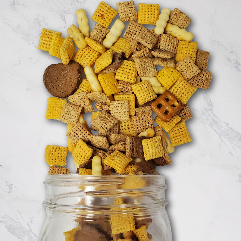 Bold Party Mix 14oz. Rev up your party with this irresistible mix of Chex and breadsticks, all bursting with a savory parmesan flavor. It’s the perfect snack to keep everyone munching! $8.00 USD