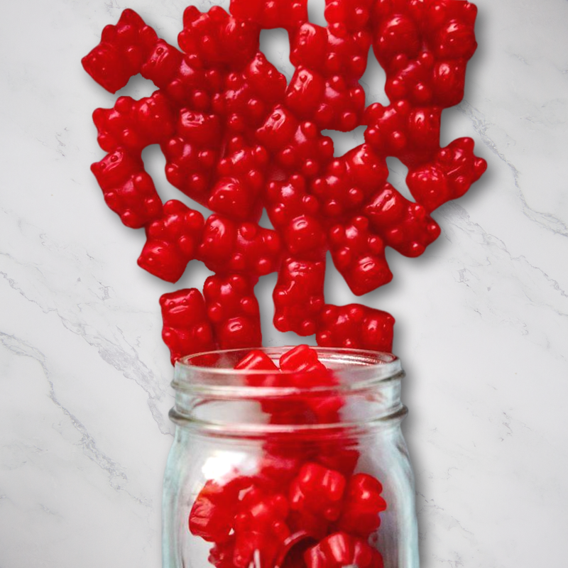 Cinnamon Juju Bears 16oz. Get your fix of chewy, cinnamon goodness with our Cinnamon Juju Bears! These playful bear-shaped candies are bursting with sweet, spicy flavor that will have your taste buds dancing. $6.00 USD