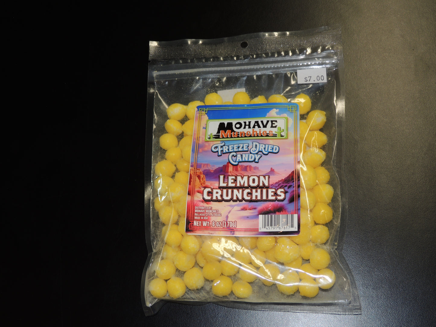 Freeze-Dried Lemon Crunchies – 6oz 
Experience an explosion of zesty lemon flavor in a light, crispy bite! $7.00 USD