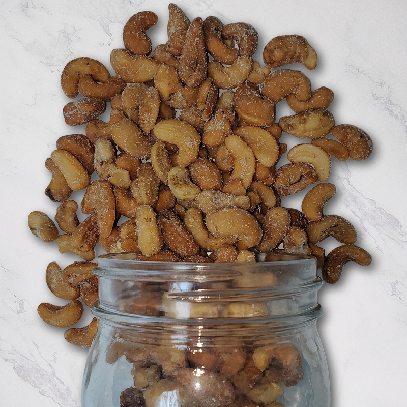 Honey Roast Cashews 12oz. Indulge in the perfect blend of sweet and salty with our Honey Roast Cashews! Each bite delivers a rich, satisfying crunch, making them the ideal snack for any occasion. You’ll find it hard to resist reaching for more! $9.00 USD