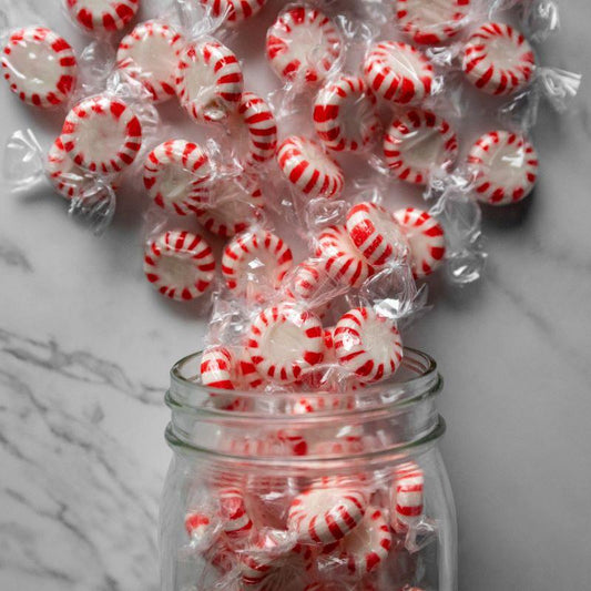 Peppermint Wheels 16oz. These individually wrapped Peppermint Wheels are the perfect blend of refreshing minty flavor and old-fashioned charm! Each candy delivers a cool, crisp taste that’ll leave your taste buds dancing with delight. $6.99 USD