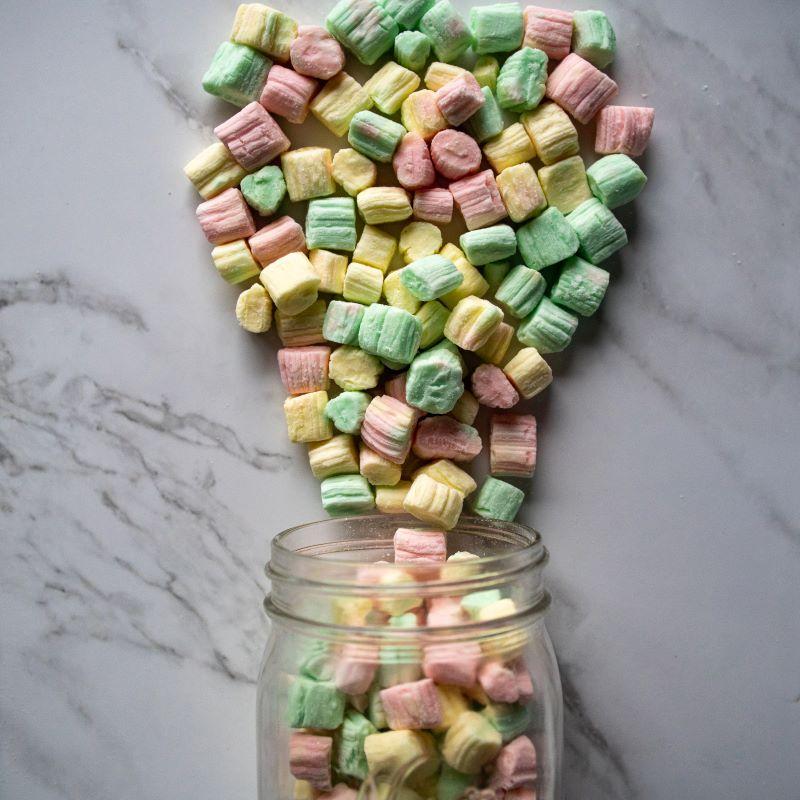 butter mints 14oz. These delightful pastel-colored mints are old-fashioned classics that melt in your mouth, leaving a smooth, buttery sweetness that’s perfect for any occasion! $8.29 USD
