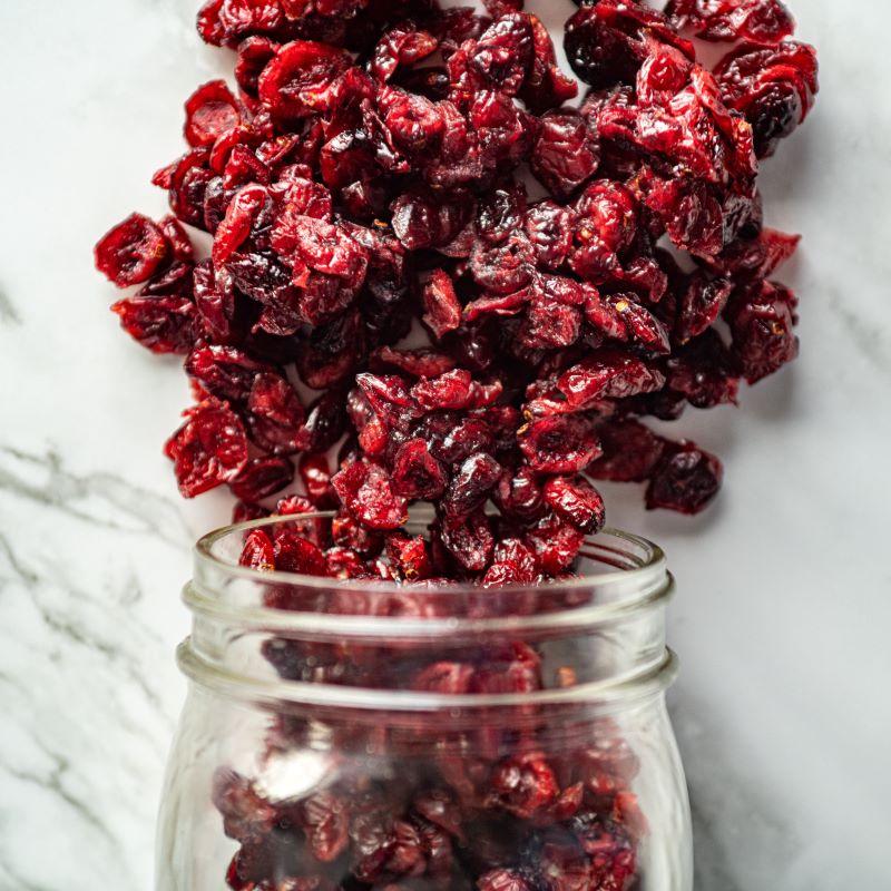dried cranberries 14oz. These sun-dried cranberries are a delicious, healthy snack packed with nutrients and antioxidants. Perfect for adding to your trail mix or enjoying on their own! $7.49 USD
