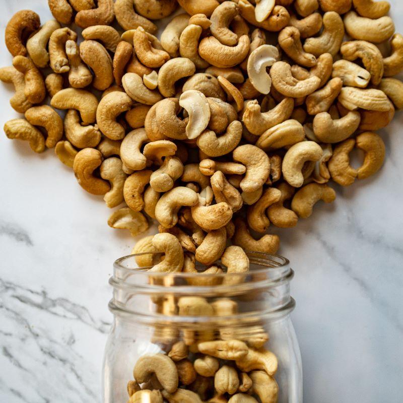 jumbo cashews 14oz. Bigger really is better! These fresh, plump cashews are imported from India, Africa, and Brazil , roasted to golden perfection for an irresistible, buttery crunch $10.00 USD