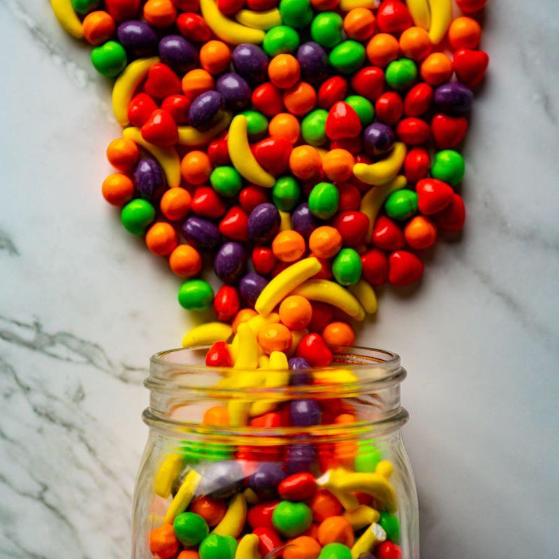 runts 13oz. Tiny, fruit-shaped candies bursting with fruity flavor! They may be small, but they pack a big punch of sweetness in every piece. $8.00 USD